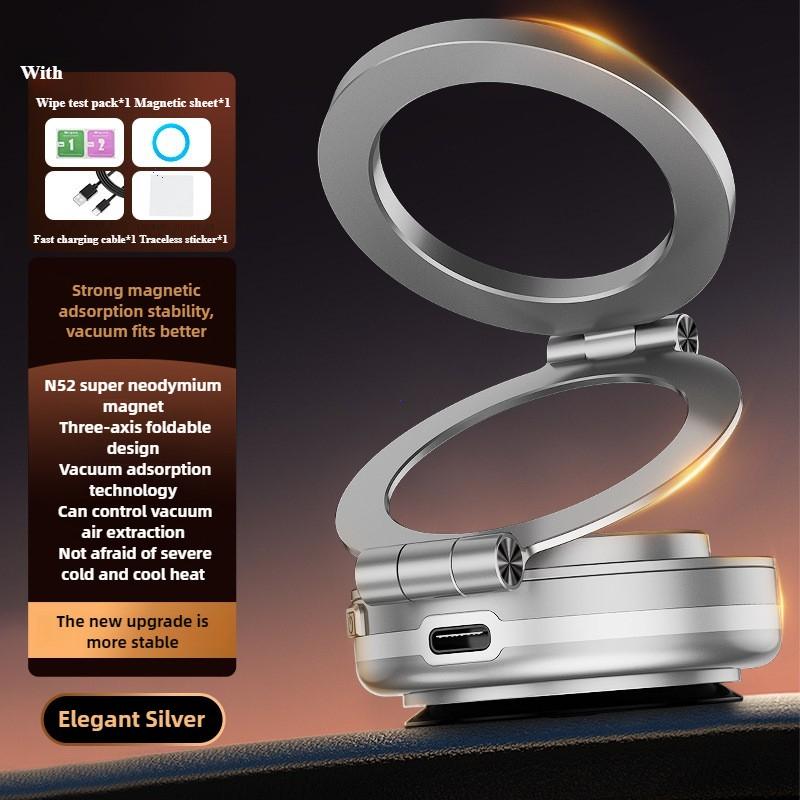 

C2 Новый автомобильный магнитный вакуумный адсорбционный кронштейн с вращением на 360°, держатель для мобильного телефона с навигацией, универсальная складная подставка для автомобильного телефона