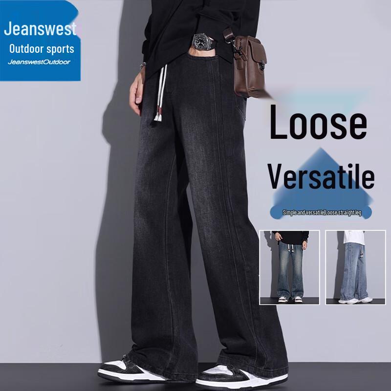 

Мужские джинсы Jeanswest на весну/осень свободного прямого кроя 3XL