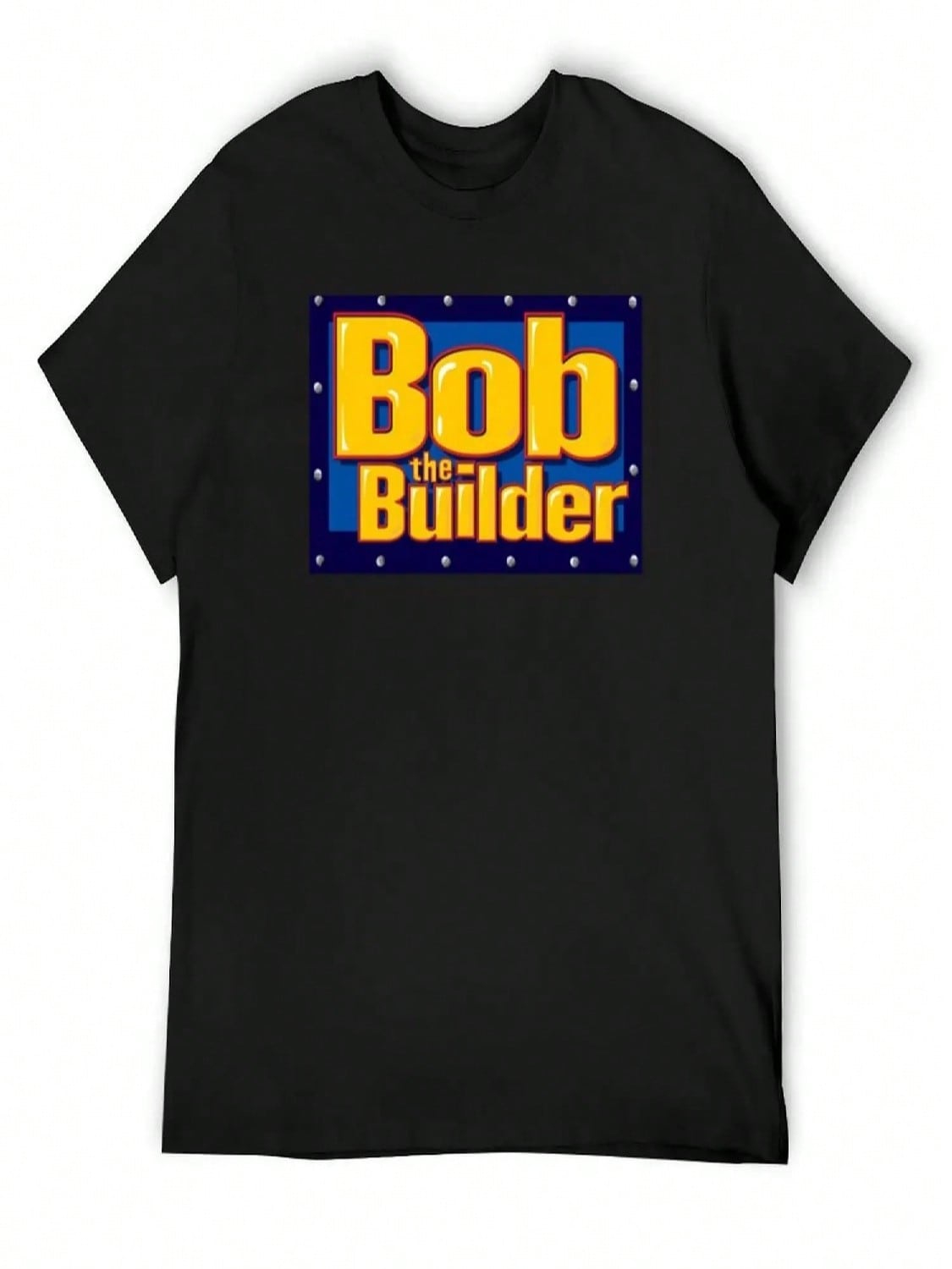 Best Top Famous Bob The Builder T-Shirt Summer Top Clothes Funny Shirt Cotton Clothing unisexs Shirts Graphic Tee S разноцветный