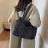 Denim messenger bag girl lazy wind backpack 2025 new student class commuter backpack simple shoulder bag