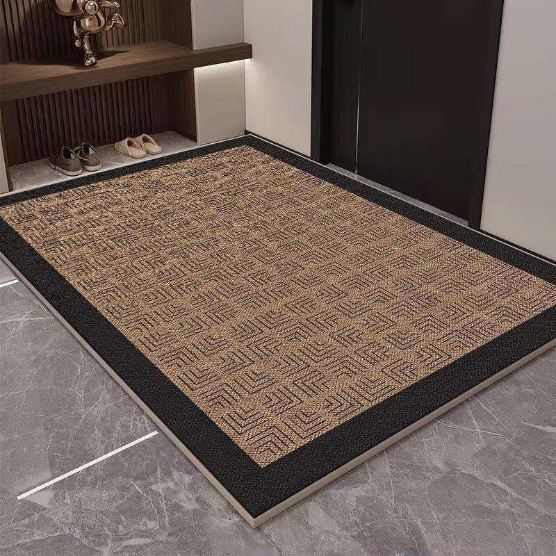 Simple Entry Door Ring Fleece Floor Mat, Non-Slip, Advanced Sense, Dirt-Resistant And Easy To Take Care Of, Can Be Cut, Entrance Foot Pad, Door Carpet