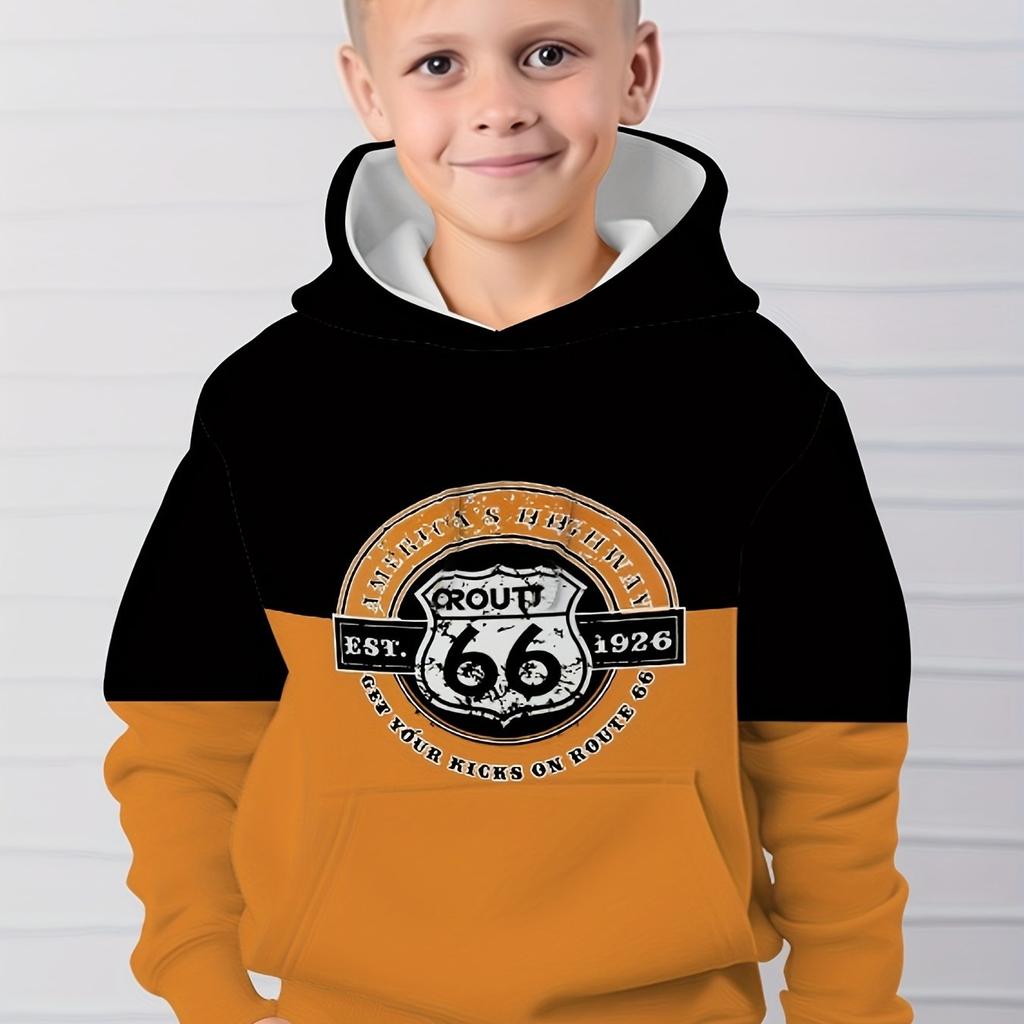 Kinderkleidung Jungen Hoodies Langarm 3D Simple Print Kinder Frühling Herbst Kleidung Casual Outdoor Pullover Junge Mädchen Kleidung Tops