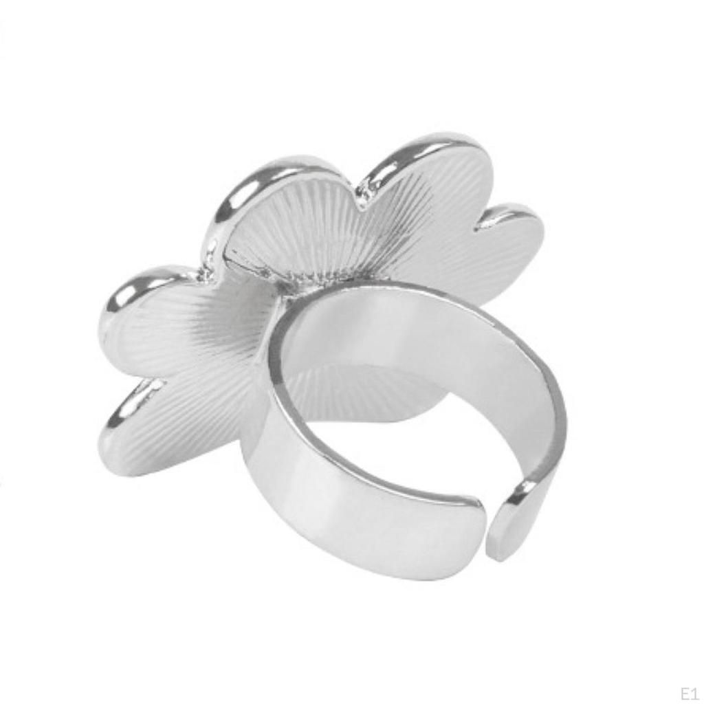 5Pcs Ring Palette Kit Nail Art Tools Wearable Cute Round/footprint Design Paint Tray