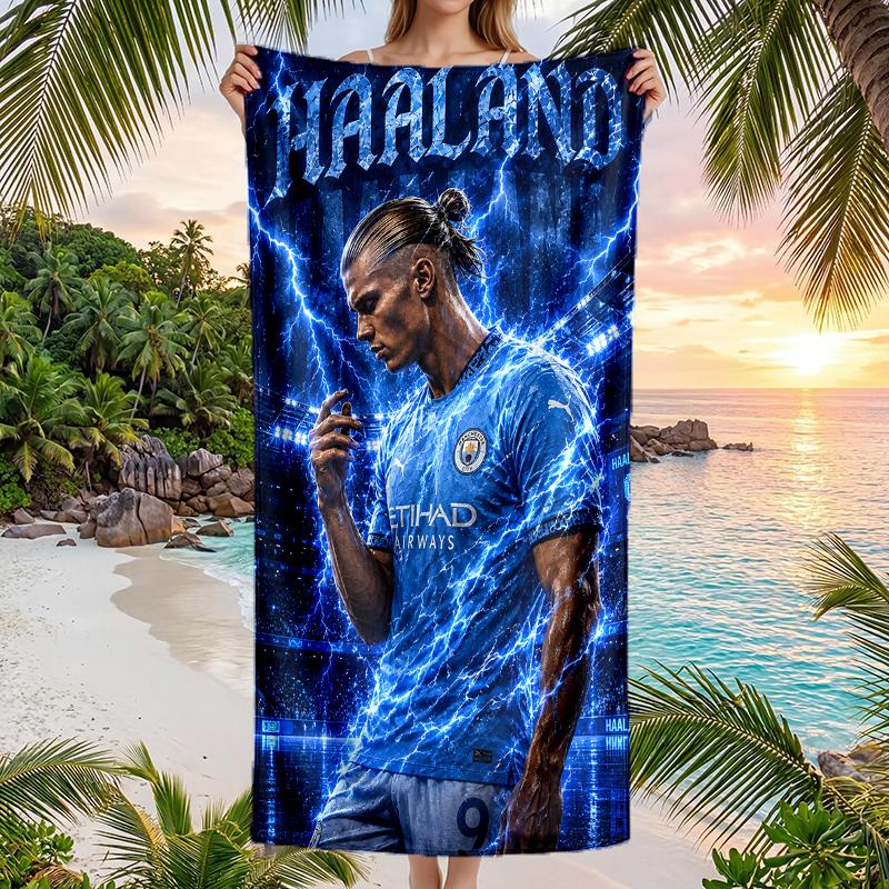 Haaland Fashion Beach Towel: Ideal for Summer Adventures Soft, absorbent and quick drying suitable for swimming and bathing