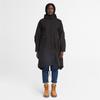 Timberland Solid Color Outdoor Water-Resistant Loose Mid-Length Parka Women outerwear Black A6HB9-001