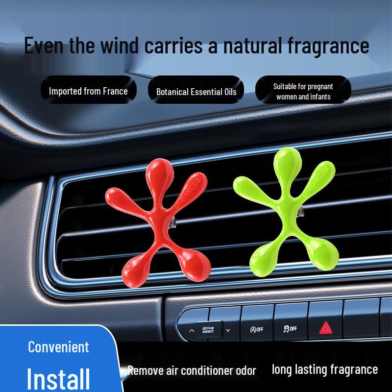 Car Air Freshener Scented Paper Hanging Ornament for Vent - Cartoon Design Solid Perfume