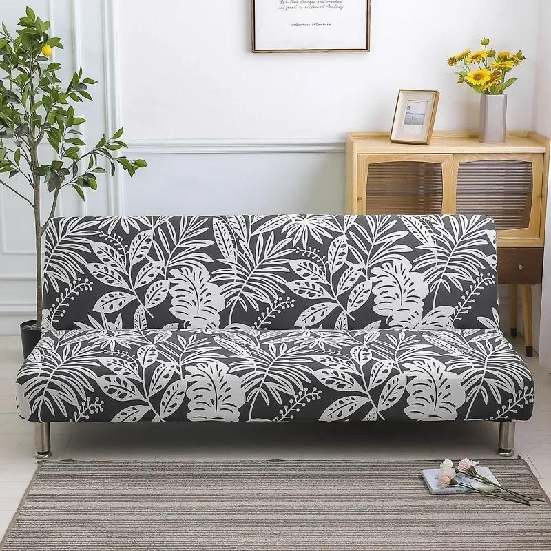 Printed Pattern  Folding Sofa Bed Cover Sofa Covers Spandex Stretchdouble Seat Cover Slipcovers For Living Room Geometric Print
