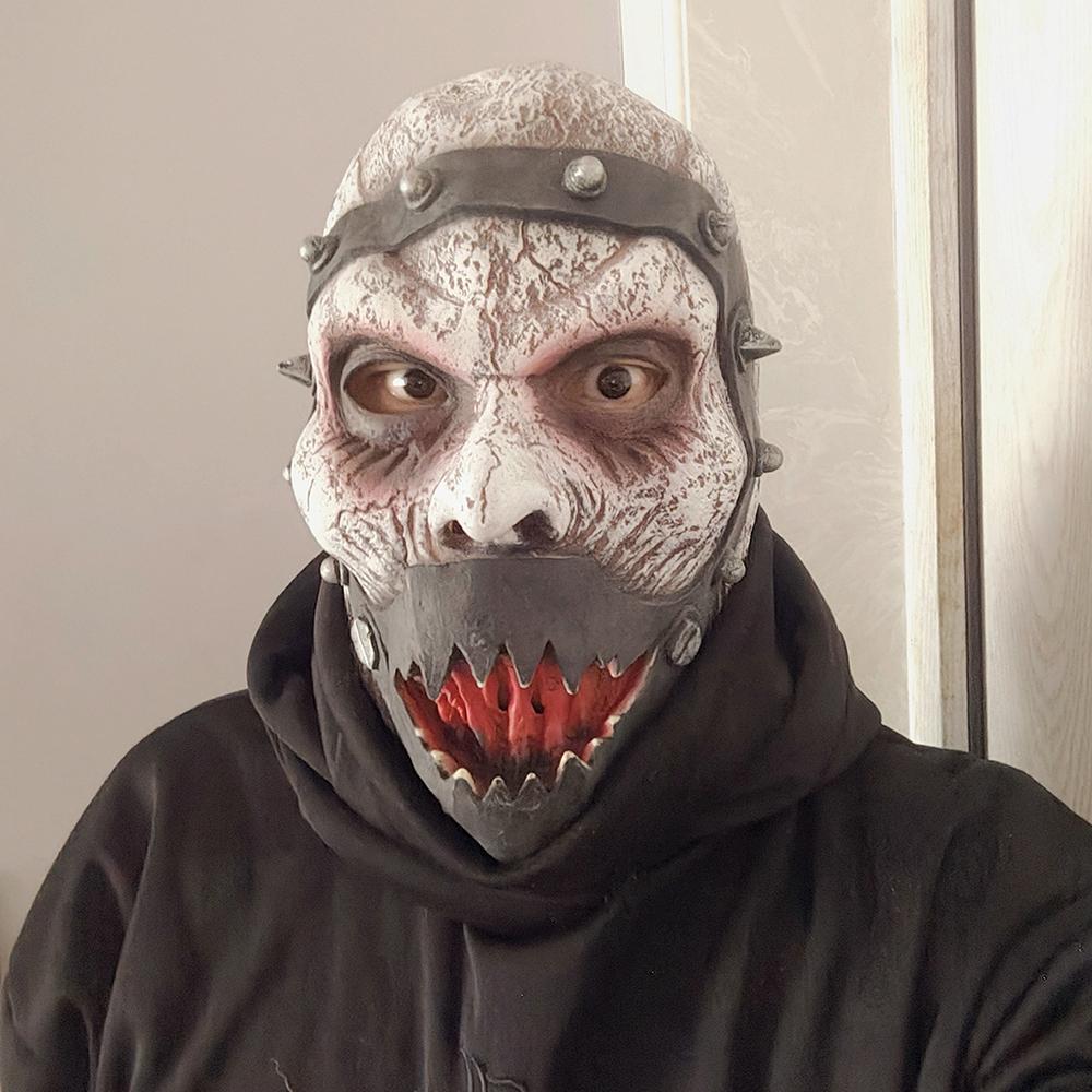 Latex Mask Spooky Haunted House Prop Full-Face Mask Medieval Carnival Mask For Party Escape Room Haunted House