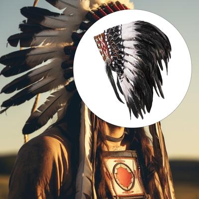 Căciulă nativă americană Accesorii pentru cap pentru spectacol pe scenă Petrecere
