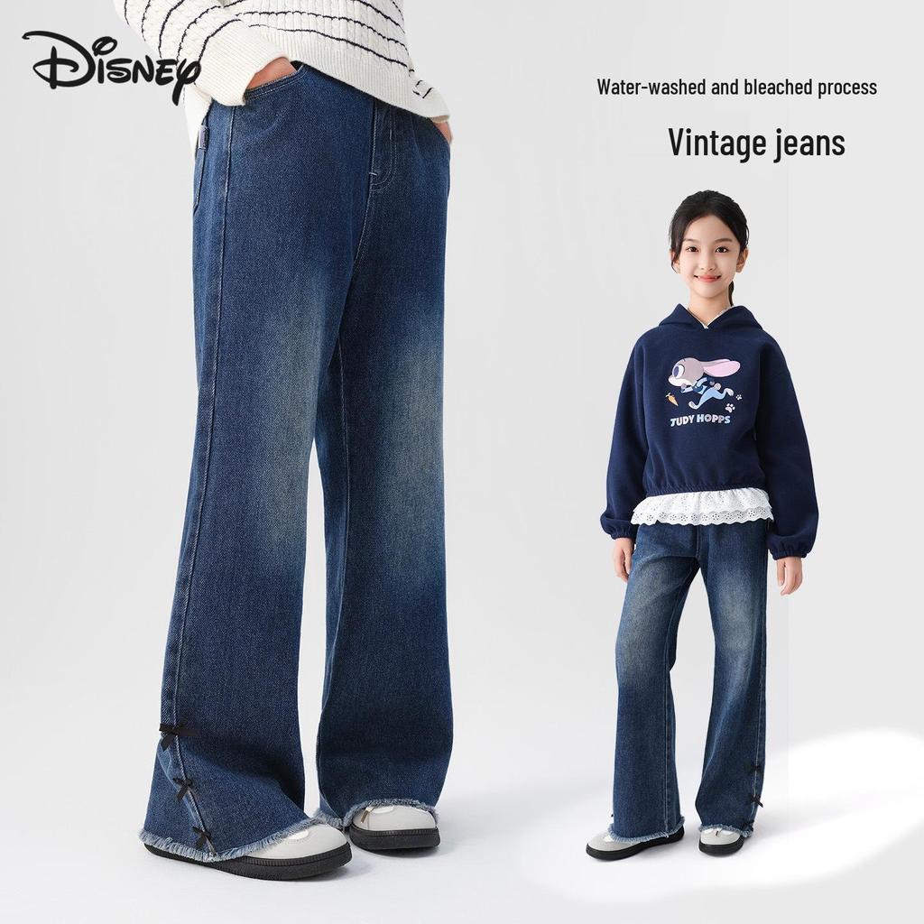 Retro Gewaschene Mädchen Straight-Leg Jeans - Neue Herbst Bequeme & Vielseitige Lange Hosen