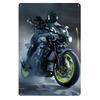 Vintage Yamaha MT10 Motorcycle Metal Tin Sign 20x30cm Garage Bar Wall Decor