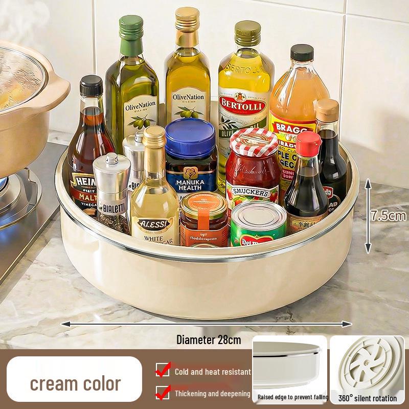 Rotating Spice Rack: Multi-functional Kitchen Storage for Seasoning Bottles