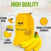 Strapazierfähige gelbe Bananen-Aufbewahrungsbeutel isoliert Obst Gemüse Frischhalte-Bündeltasche Kordelzug Bananen-Konservierungsbeutel