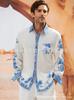 Stylish printed long-sleeve shirt, casual and versatile for daily wear.