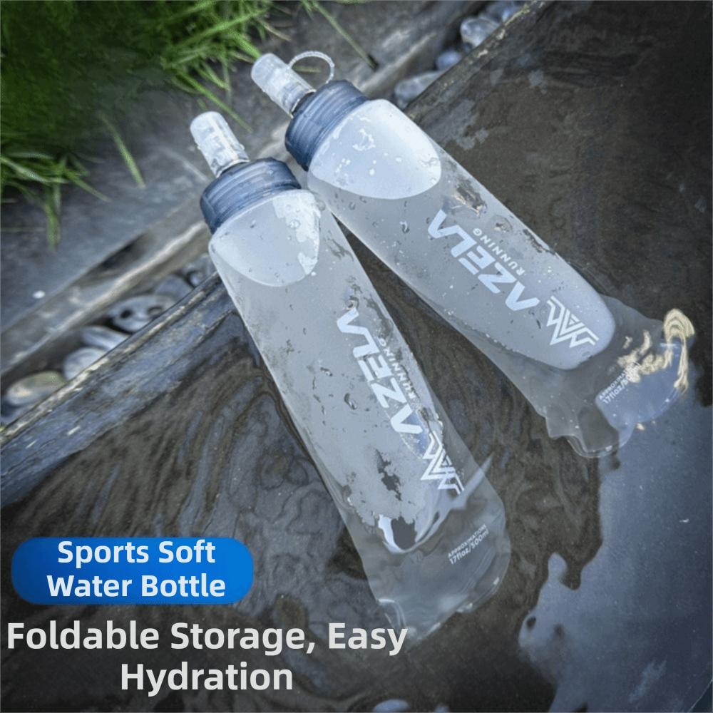 Leichte faltbare Sportwasserflasche 250/500ml Laufbecher Tragbare Wasserflasche für den Außenbereich