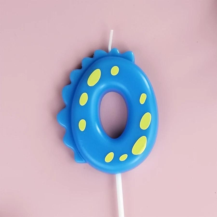 

Dinosaur Baby Digital Birthday Candle Smokeless 0-9 Year Old Cute Candy Colorful Digital Candle Cake Decoration