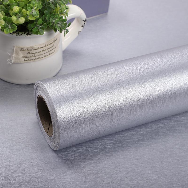 Brushed Silver Self-Adhesive Sticker for Appliance Renovation & Decoration