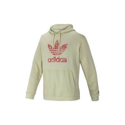 adidas Originals Green Men's Classic Logo Hooded Pullover Sweatshirt GT4355