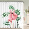 Green Leaves Shower Curtain Mat Grass Beauty Bath Shower Mildew Resistant and Polyester Waterproof white Shower Curtain Decor