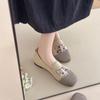 Support the New Old Beijing Cloth Shoes with Non-slip Soft Soles, Hollowed Out and Lightweight Single Shoes, Lazy Casual Shoes, Women's Shoes