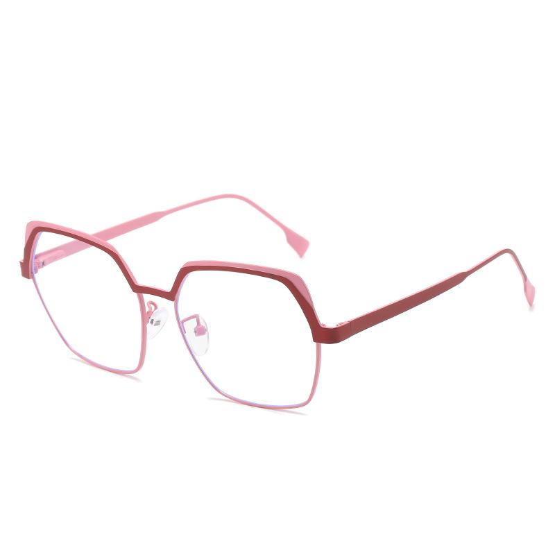 Retro Metal Glasses Frame Men'S Edge Silk Polygonal Glasses Frame Women'S, Optical Frame 6015