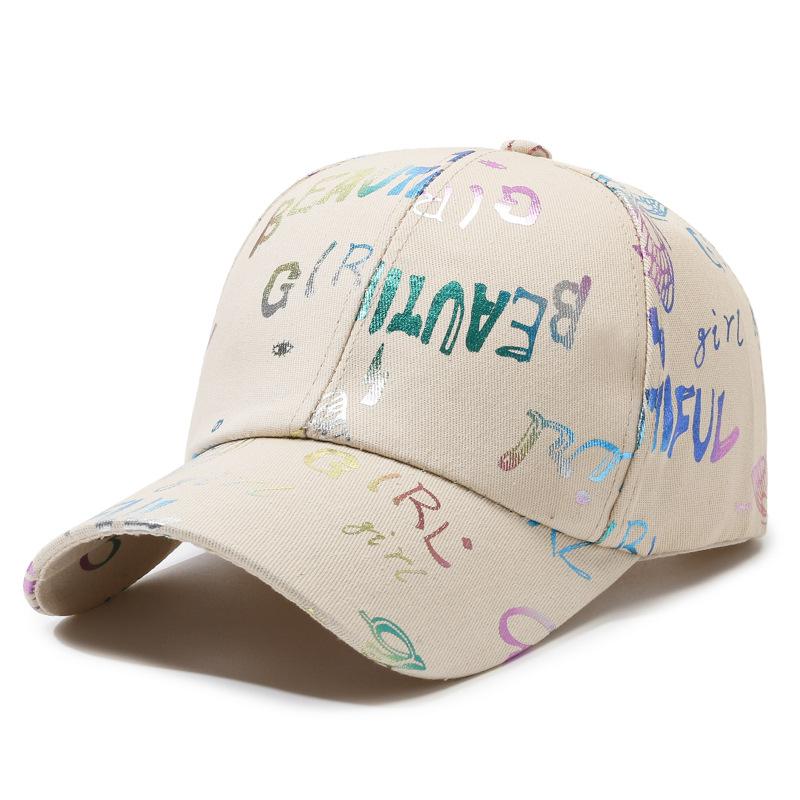 Fashion Women Men Print Graffiti Baseball Caps Female Male Sport Butterfly Smiling Face Letter Visors Cap Sun Hat For Women Men