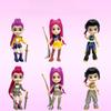 6pcs/Set Kpop Demon Hunters Figure Toy Cartoon Rumi/Mira/Zoey Action Figure Anime PVC Desktop Decoration Model Doll Fans Gift