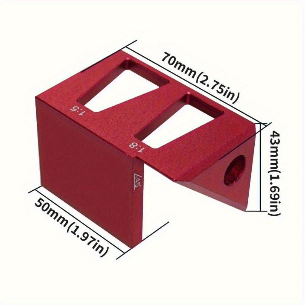 45/90 Degree Center Finder Woodworking Square Dovetail Jig - Multifunctional Marking Gauge, Aluminum Alloy Center Scribe Ruler
