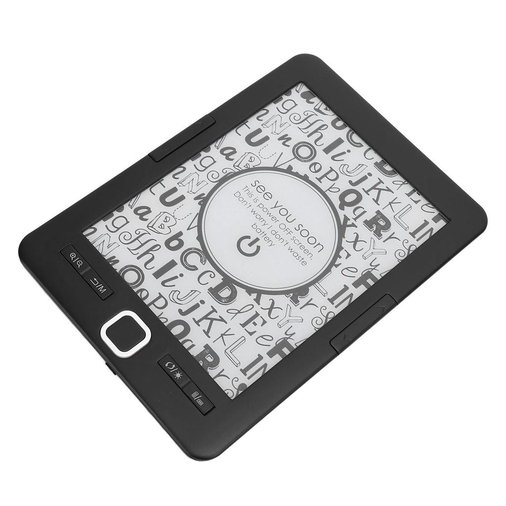 BK6033 Electric Book Reader with 8G Storage Adjustable Brightness 6 Inch Ink Screen Book Reader for Commuting Travel