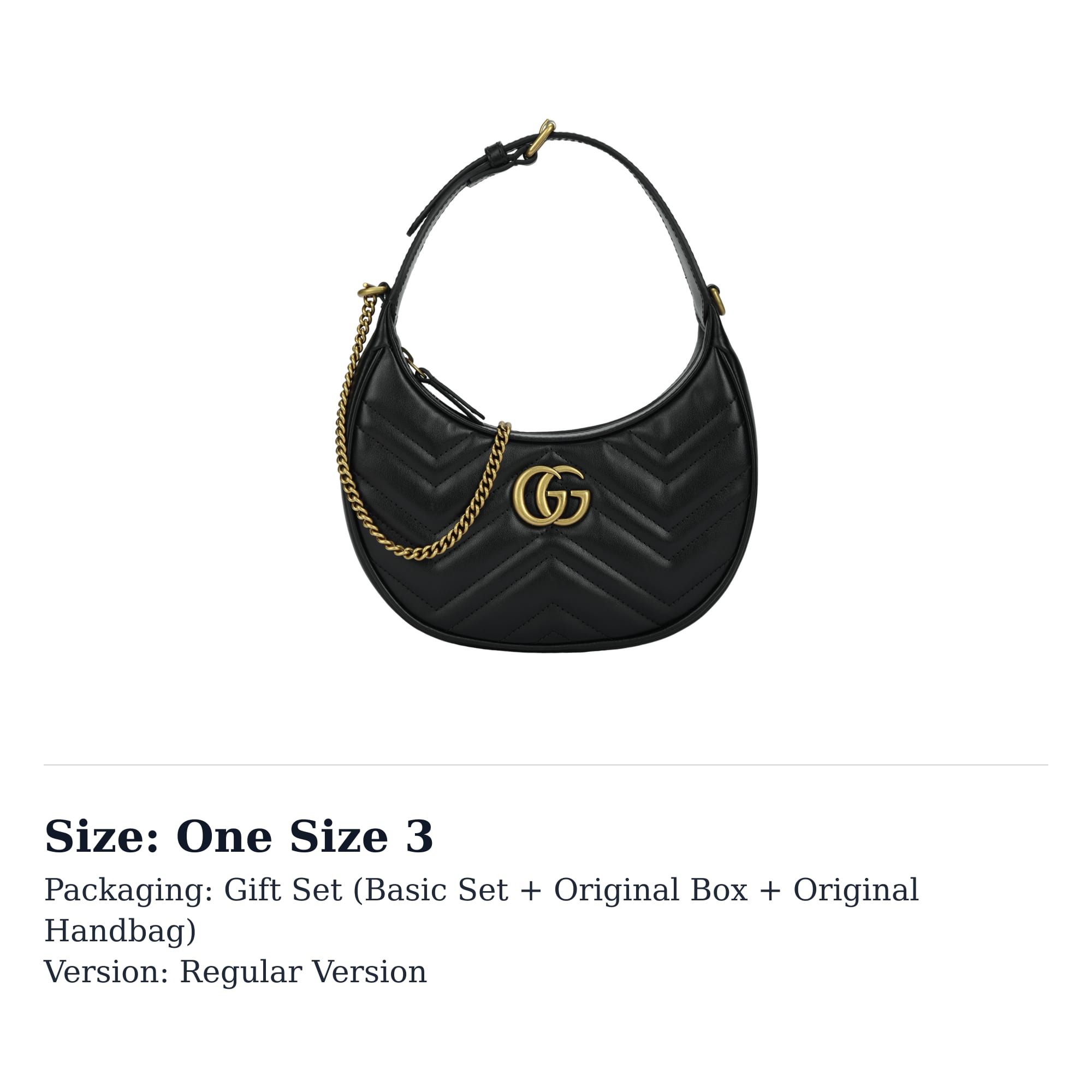 GUCCI Women`s GG Marmont Half Moon