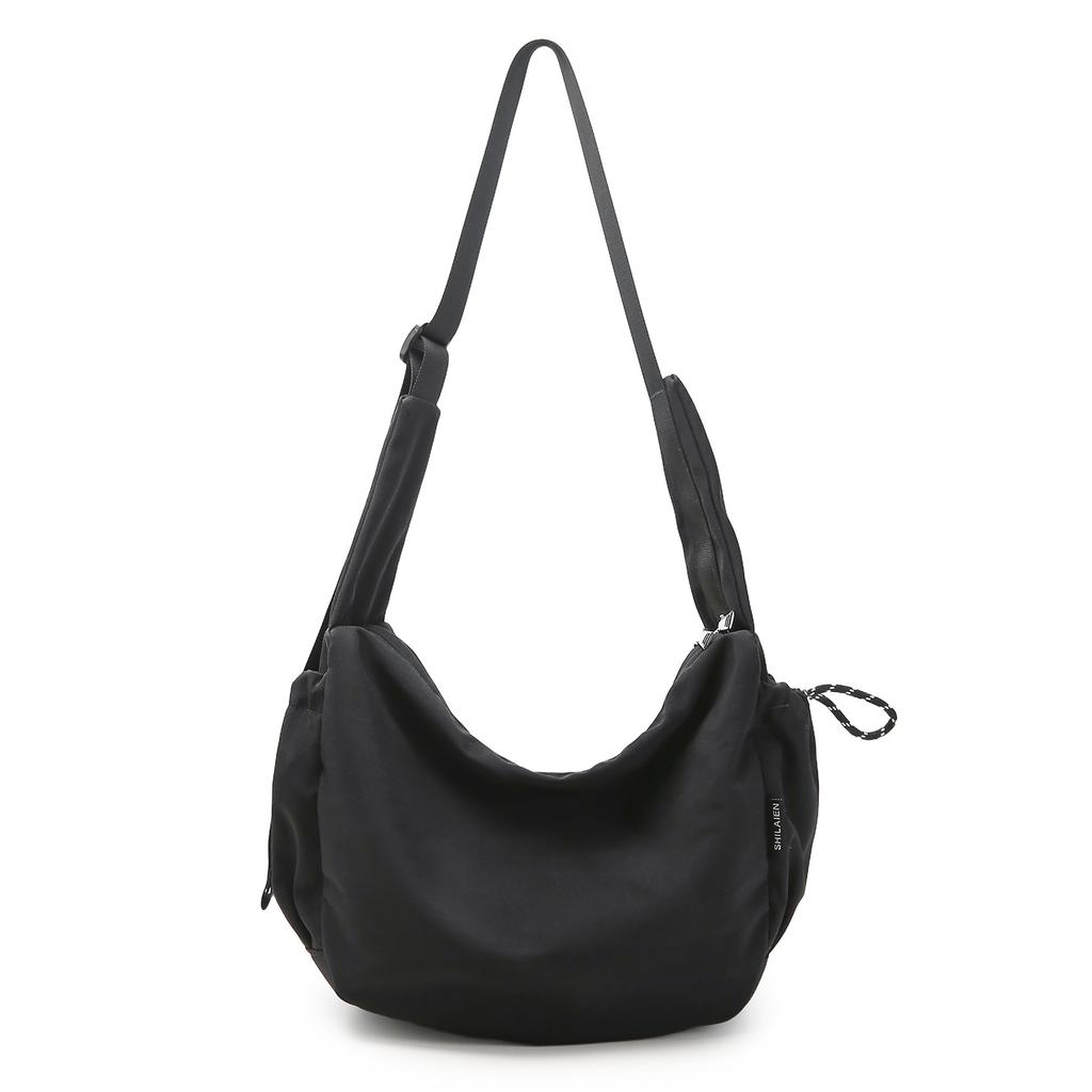 Canvas bag women's 2025 autumn new men's and women's Japanese casual trend niche shoulder bag student crossbody bag