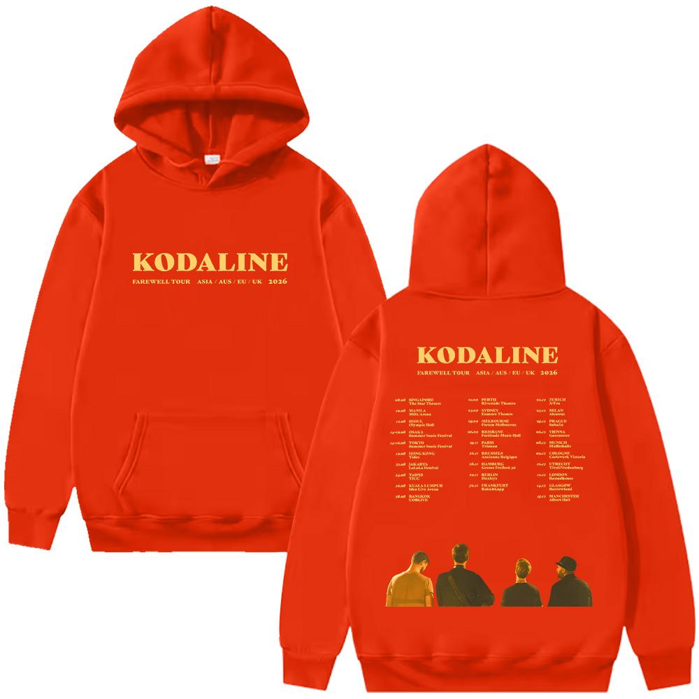 Kodaline Band Farewell Tour 2026 Felpe Manica Lunga Moda Pullover Donna Uomo High Street Estetica Felpe Abbigliamento