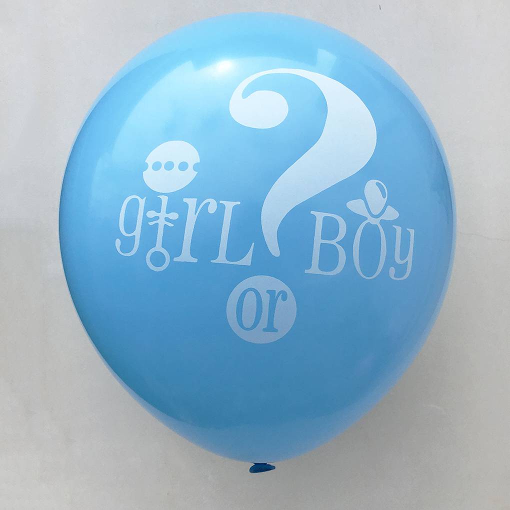1 Set Tassel Garland Paper Flower Boy or Girl Letter Latex Balloon Gender Reveal Party Decoration