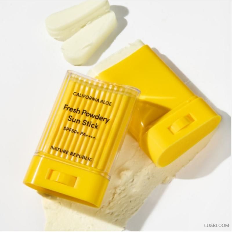 Nature Republic California Aloe Sonnenstick 24g (Kühlend/Pudrig) (+Gratisgeschenk)