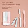 2025 Beginner-Friendly Folding Eyebrow Razor Set for Men and Women: Safe Shaving Blades.