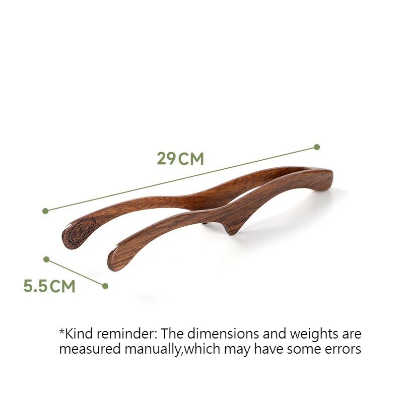 Wood Food Tongs Buffet BBQ Bread Serving Clips Household Kitchen Cooking Utensils for Restaurant Household Goods5