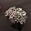 Rhinestone Wedding Hair Accessories Leaf Design Bridal Headband Bridal Headpiece  For Women