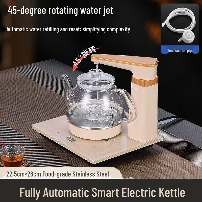 Upper Kettle Electric Tea Brewing Set with Integrated Water Pump