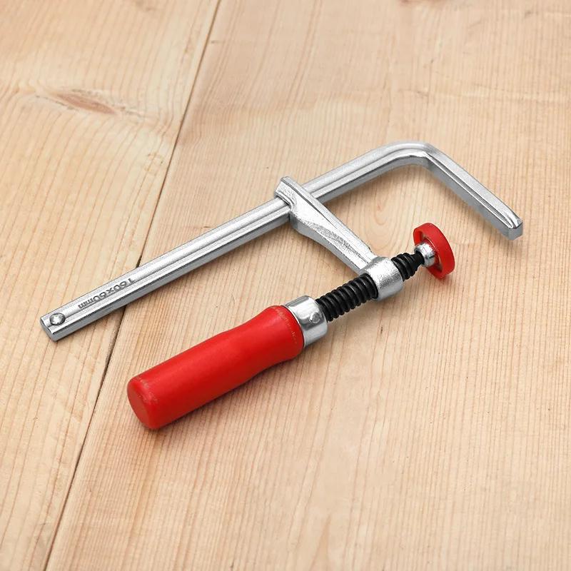 Allsome 120-300mm Wood Handle Guide Rail Clamps with Screw Action Arm  for Woodworking MFT Table and Cutting Track