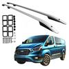 Barras de Techo Ford Transit Custom Larga Desde 2012 Hasta 2023 Plateado