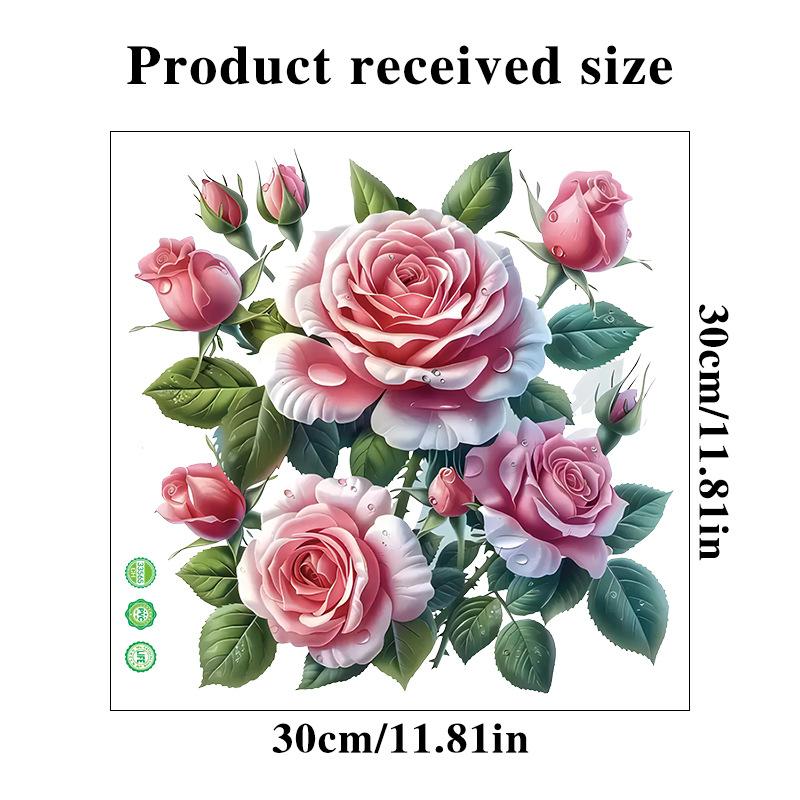 Colorful Butterfly Flowers Plant Wall Stickers Waterproof Bathroom Toilet Sticker