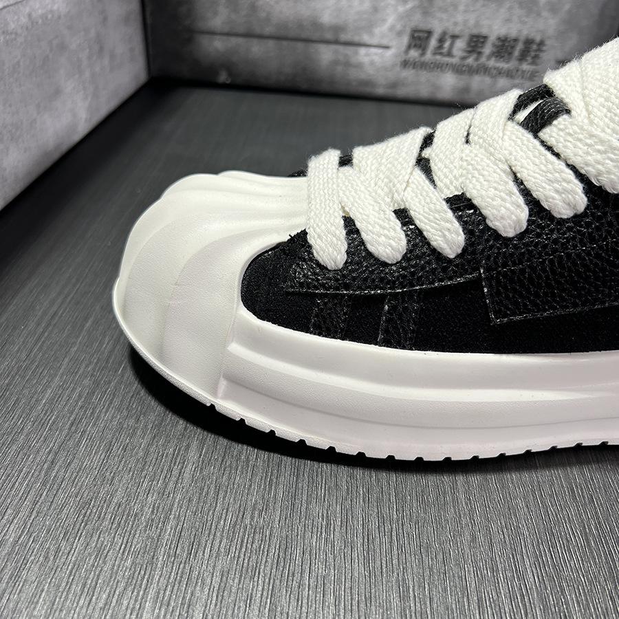 White Shoes Retro Comfortable Spring and Autumn Men's Fashion Sports Breathable Thick-soled Height-increasing Casual Shoes Shell Toe Shoes