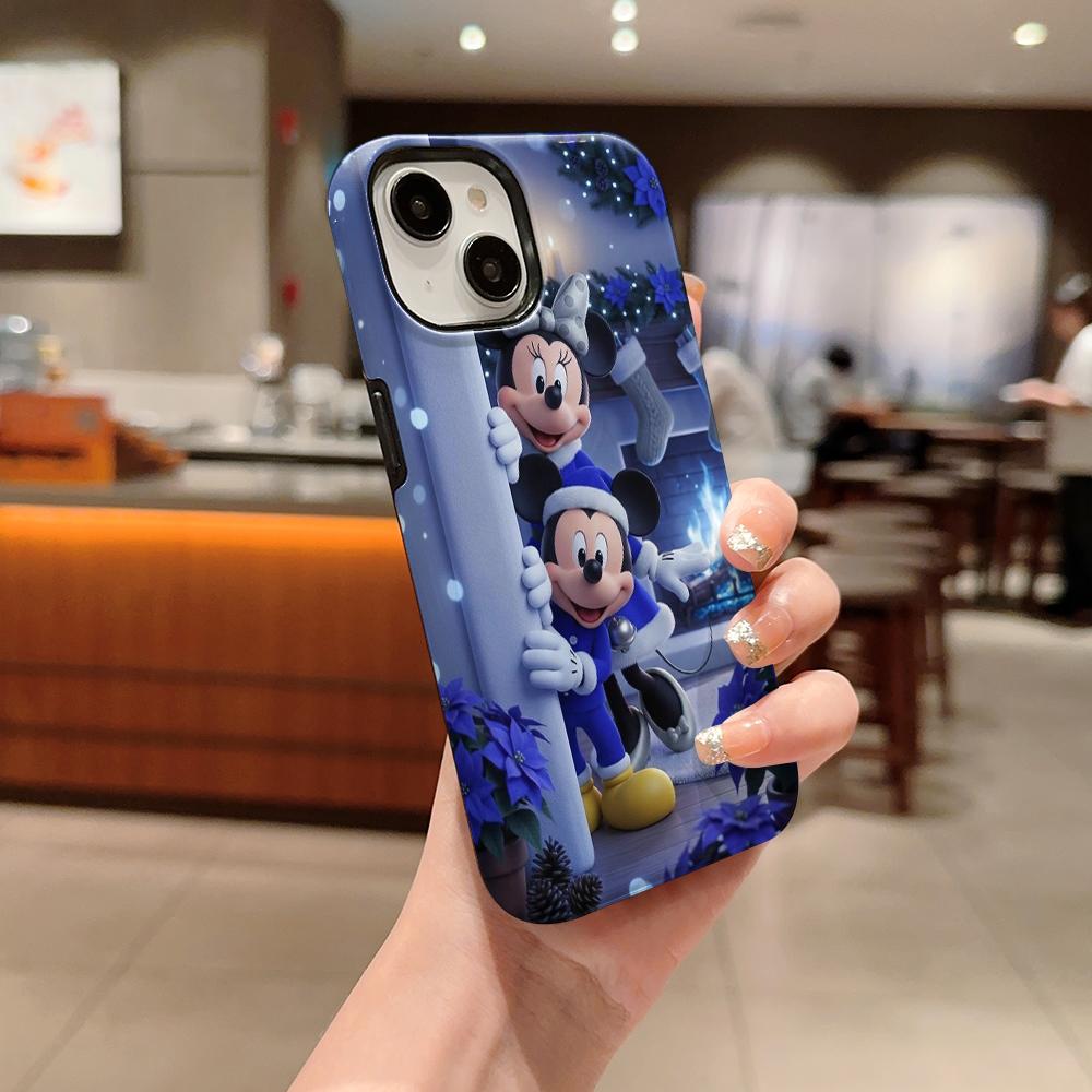 Disney Phone Case, Double-layer Protective Cover, Suitable for iPhone X/XS/SE/7/8/11/12/13/14/15/16/17 Pro Max Plus