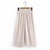 Stylish Chiffon Two-piece Suit for Middle-aged Women - Loose Short-sleeved Summer Set
