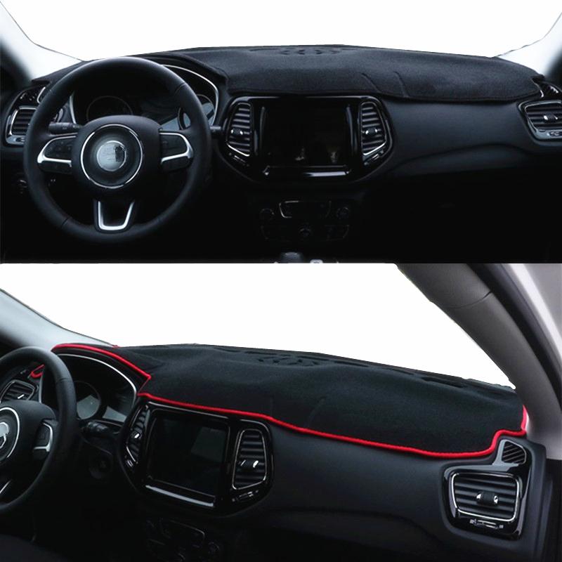 Štýlové doplnky pre Jeep Compass MK2 2017 2018   Kryt palubnej dosky Podložka na palubnú dosku Proti oslneniu Slnečná clona Kobercová poduška Príslušenstvo