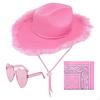 Western Cowboy Hat with Feather Brim for Role Playing Cosplay Party Supplies