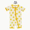 Baby Bamboo Fiber Romper - All-Over Print Short Sleeve Crawling Suit
