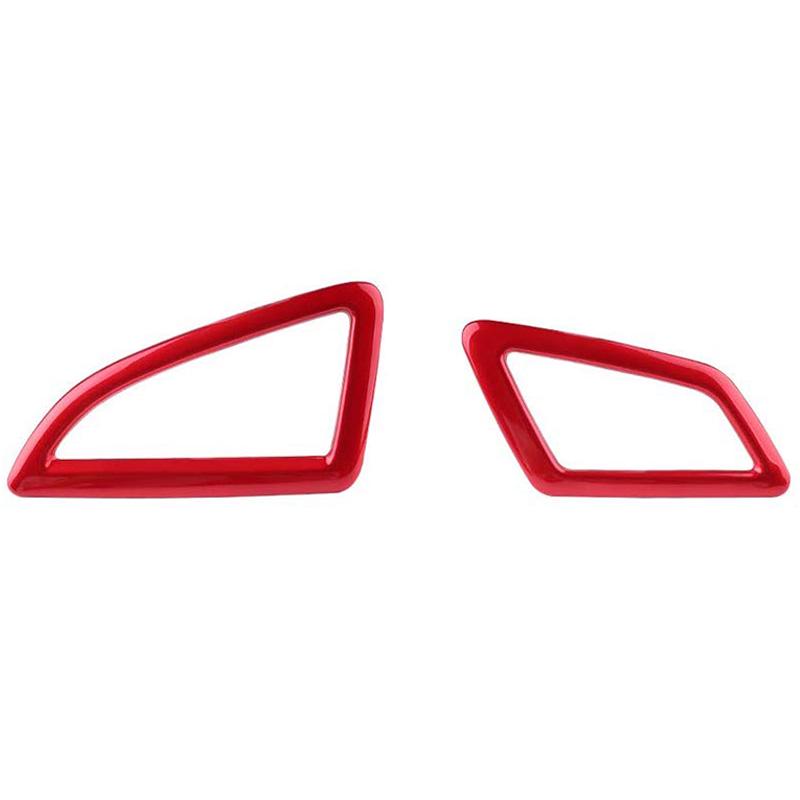 Dashboard Air Vent Wind Outlet Cover Trim Sticker for 10Th Gen Honda Civic 2016- - Red