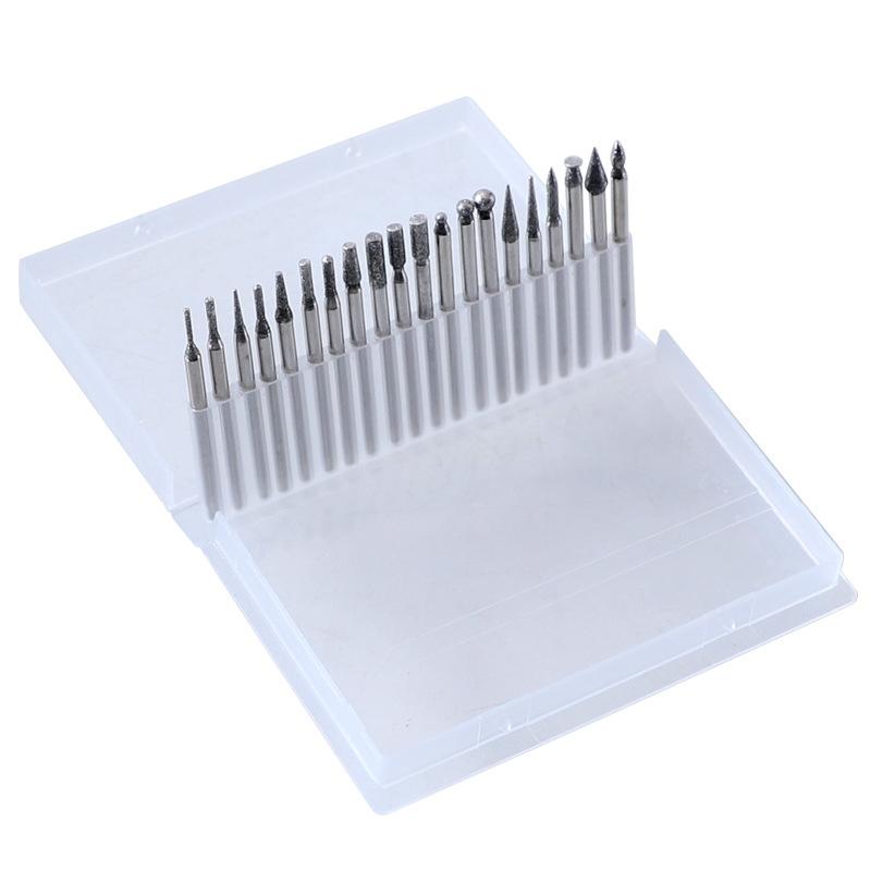 Elmas Taşlama Oyma Kesme Çapak Ucu Seti Dremel Döner Alet Taş Cam için