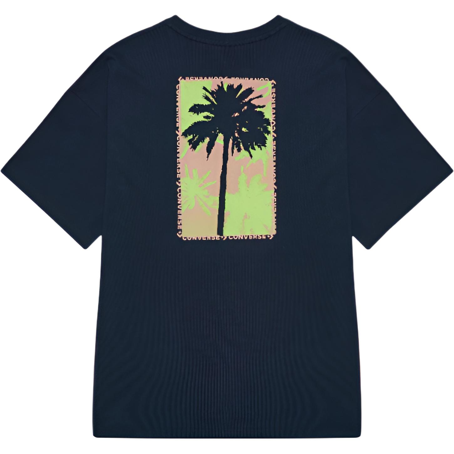 Converse T Shirts Unisex Black Crew Neck Moderate 10027152-A02 95